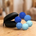 thumbnail image 5 of 6 Pcs Magnetic Sensory Balls for Adults & Teens, Silicone Quiet Desk Stress Relief Fidget Ball Toys for Autism, Anxiety,  Fun Gift Idea, Blue, 5 of 9