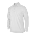 thumbnail image 1 of Monterey Club Men's Medium Weight Pique Solid Long Sleeve Golf Polo Shirt #1369, 1 of 2
