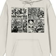 thumbnail image 2 of TMNT Comic Origins Comic Strip Art Long Sleeve Cream Adult Hooded Sweatshirt-XXL, 2 of 3