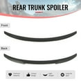 thumbnail image 3 of Ikon Motorsports Trunk Spoiler Fits 2008-2013 BMW E82 1 Series M Sport Coupe, M4 Style Matte Black ABS Plastic Add-on Rear Trunk Lid Spoiler Wing Lip, 3 of 7