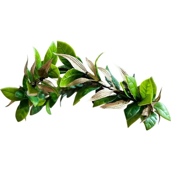 Hfppkn Green Laurel Leaf Crown Headband Roman Style Adjustable Headpiece for Themed Events 16cm