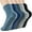 Q 5/ Blue Grey Black, variant on Cozy Fuzzy Socks for Women Non Slip Socks Slipper Socks Fluffy Socks Hospital Socks with Grips for Women Sleep