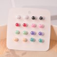 thumbnail image 4 of Pearl Earrings Women'S Earring Set【6 pairs per set】, 4 of 9