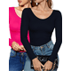 thumbnail image 1 of Set 2 Blusas Mujer Manga Larga Interior Térmico Invierno Dama UNITALLA, 1 of 8
