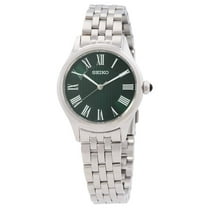 Seiko Classic Quartz Green Dial Ladies Watch SUR611P1