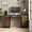 Brown, variant on Furnihold 59”W Industrial Executive Desk with Outlet, Computer Desk Office Desk with Keyboard Tray and Locked Drawer&Large Storage Cabinet for Home Office, Brown