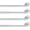 Nickel, variant on 4 Pack Adjustable Sticky Self Adhesive 3/8 Inch Sash Curtain Rods for Metal Wood Doors, 11-17 Inch Multi-Use Cafe Window Rods for Bathroom Door Panels, Nickel