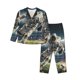 thumbnail image 1 of Balery Astronaut Soccer Field Conjunto de Pijama con Estampado para Mujer, Conjunto de Dos Piezas con Manga Larga, Ropa de Dormir Suave con Bolsillos, Pijamas Cómodos-Small, 1 of 7