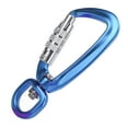 thumbnail image 3 of Carabiner Clip Auto Locking 360 Rotational Hook Accessory For Dog Leash Hammocks Backpacks, 3 of 8