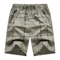 thumbnail image 3 of toraway Male Spring Summer Shorts Striped Pocket Tether Cropped Pants Athletic Functional Cargo Pants XXXXXL, 3 of 3
