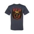 thumbnail image 2 of Wild Bobby, Dragon Sitting on Skull, Pop Culture, Men Graphic Tees, Vintage Heather Navy, 5XL, 2 of 3