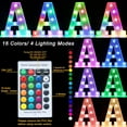 thumbnail image 4 of Colorful Light Up Letters, Silver LED Marquee Letter Lights Battery Operated,16 Colors Glitter Alphabet Letter Sign for Girls Birthday Party Wedding Bedroom Decoration, Letter X, 4 of 5