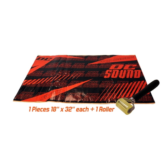 DC Sound SP-BK1 1 Sheet 18" x 32" Sound Deadening Noise Insulation Vibration Dampening Material Bulk Kit  Roller