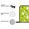 thumbnail image 4 of Fotbe Green Apple for 4Pcs Oven Mitts and Pot Holders, 500℉ Heat Resistant Oven Mitts , Non-Slip Silicone Surface Safe for Baking, Cooking, BBQ, 4 of 6
