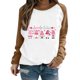 thumbnail image 1 of Gibobby Tops Mujeres Casual Mujer Día de San Valentín Divertido Estampado Mangas raglán Cuello redondo Sin sombrero Casual Sudadera con capucha Top 10 (Marrón, XXL), 1 of 5
