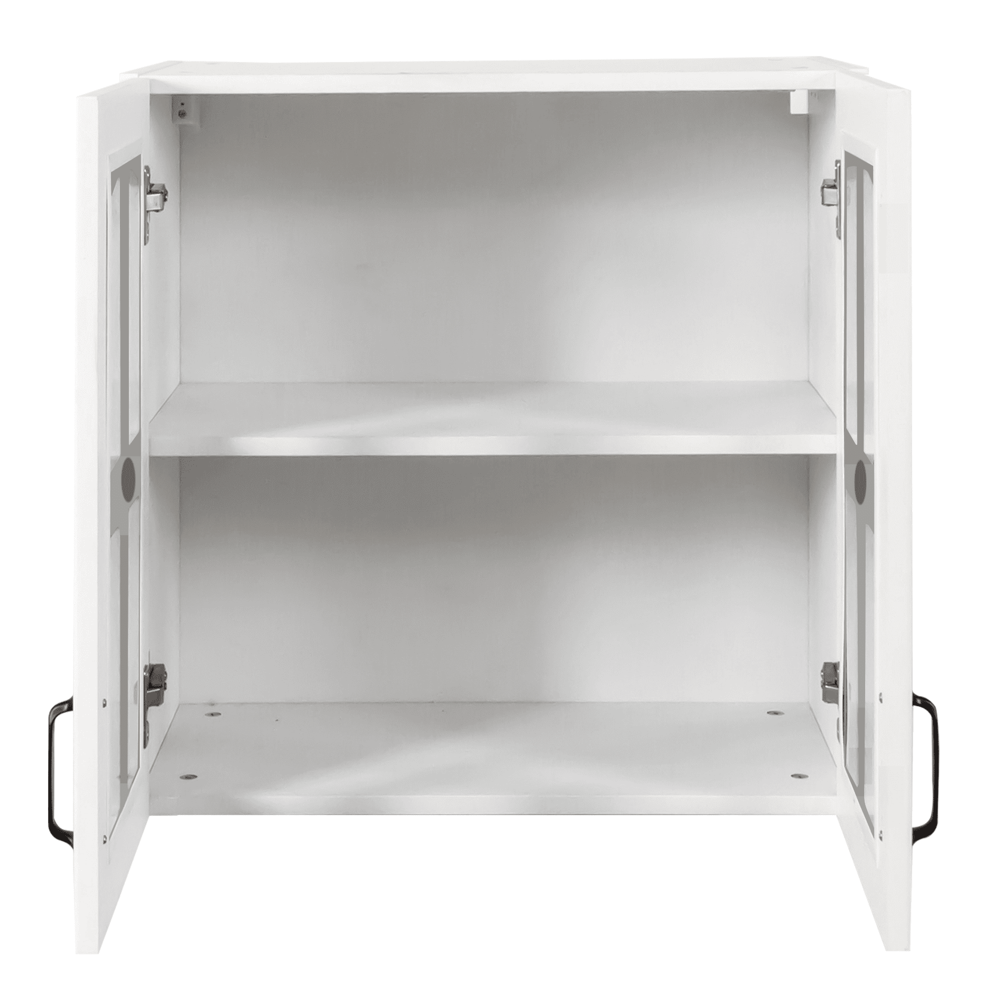 Mintazer Bathroom Wall Cabinet with 4-Pane Glass Doors, Wall-Mounted Storage Cabinet with Adjustable Shelf for Bathroom Kitchen, White