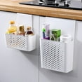 thumbnail image 1 of 2X Cesta colgante - Caja de almacenamiento de plástico resistente - Organizador para cocina - Cesta colgante, 1 of 5
