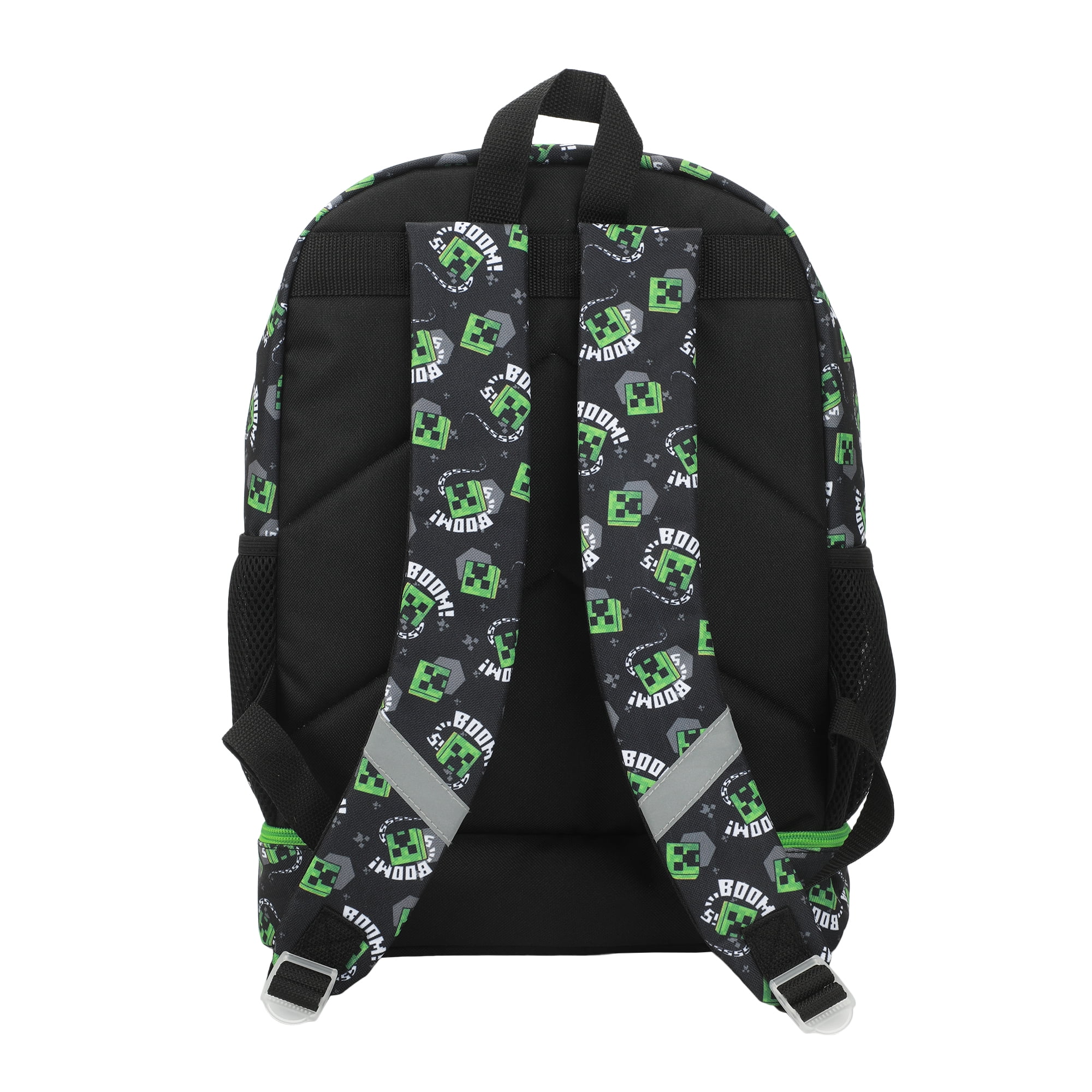Minecraft Creepers 5-Piece 16" Backpack Set For School & Travel