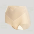 thumbnail image 5 of VISALY Tummy Control Underwear for Women, Women'S Underwear High Waist Ice Breathable Briefs Multipack, Plus Size, Shapewear Panties (Beige, XL), 5 of 10