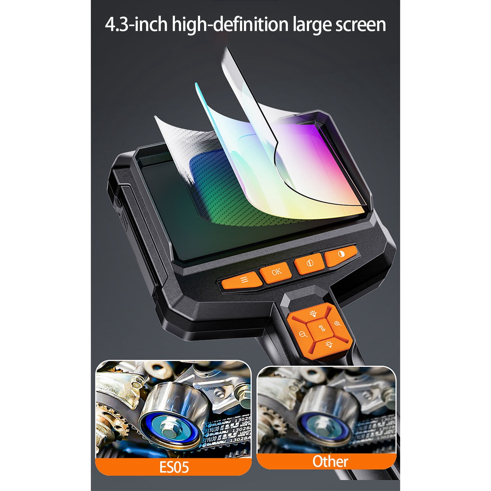High Resolution 1080P 100W Pixel Industrial Borescope IP67 Waterproof Inspection Camera 1800mAh Accessories