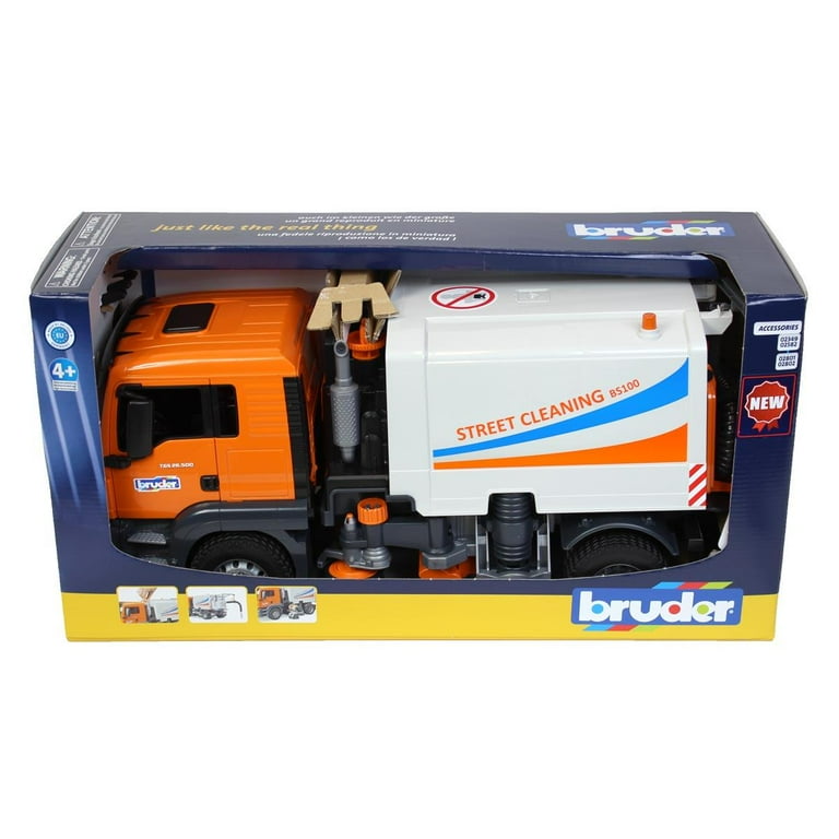 Bruder 03780 MAN TGS Toy Street Sweeper Vehicle - Walmart.com