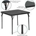 thumbnail image 3 of WYDK Kids Foldable Table, Folding Tables for Indoor and Outdoor Use,Square Card Table, Collapsible Design, Lightweight and Durable, Fold Up Tables, Ideal for Camping, Dining, Picnic,Black, 3 of 9