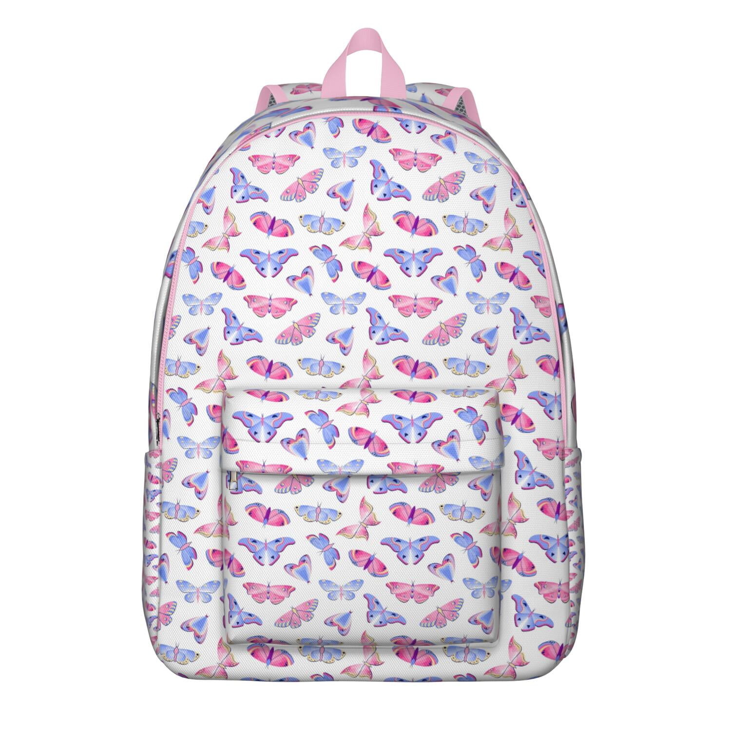 Colorful Butterfly Lovers School Backpack – Durable Oxford Material Travel Backpack with Large Capacity and Anti-theft Multifunctional Features for Daily Commuting, Outdoor Activities, and Travel