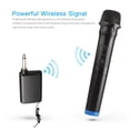 thumbnail image 2 of Wireless Microphone Karaoke Bluetooth Microphone, Wireless Professional Handheld Wireless Mic & Receiver System, Cordless Microphone For Singing Karaoke Church Speech, 2 of 9