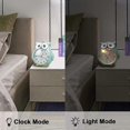 thumbnail image 3 of Non-ticking Owl Children's Alarm Clock With Night Light, Snooze Function - Loud Battery Operated Children's Alarm - Green, 3 of 5