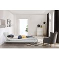 thumbnail image 4 of Greatime B1070 Contemporary Upholstered Platform Bed, Twin, White, 4 of 6