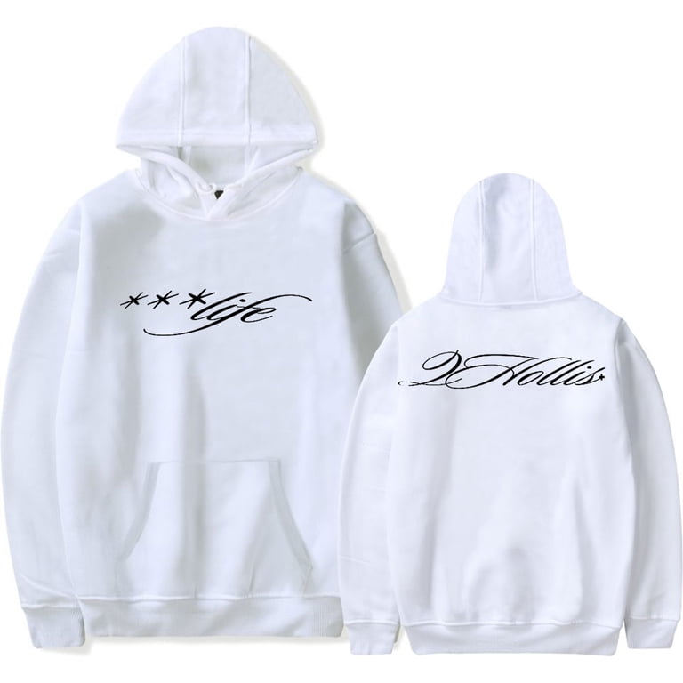 2hollis Merch Life Script Hoodies Women Men Long sleeve Fashion 