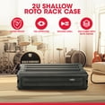 thumbnail image 2 of SKB 2U Shallow Roto Rack Case Polypropylene Gear Protector, Stackable, Waterproof, Black, 2 of 12