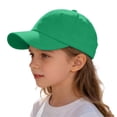thumbnail image 4 of Bobifish Boys Girls Baseball Cap Curved Brim Classic Plain Breathable Kids Sun Protection Cap, 4 of 4