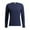 Dark Navy/Black, variant on SWIX Adult Male Pace NTS Long Sleeve Baselayer Top, Color: Black, Size: L