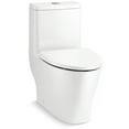 thumbnail image 3 of Kohler K-23188-0 Reach 0.8 / 1.28 Gpf Dual Flush One Piece Elongated Toilet - White, 3 of 4