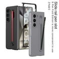 thumbnail image 2 of Allytechgroup Galaxy Z Fold6 Case with Screen Protector, Slim Fit Back Cover with Stylus Pen & Pen Holder Anti-Scratch Shockproof Bumper Rugged Phone Case for Samsung Galaxy Z Fold 6, Blackred, 2 of 7