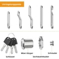 thumbnail image 2 of EcoNesxp 4 keys mailbox lock for mailboxes etc. 5 different lock plates, 2 of 4