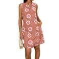 thumbnail image 2 of Umgee Bow Print Ruffled Cap Sleeve Mini Dress, 2 of 11