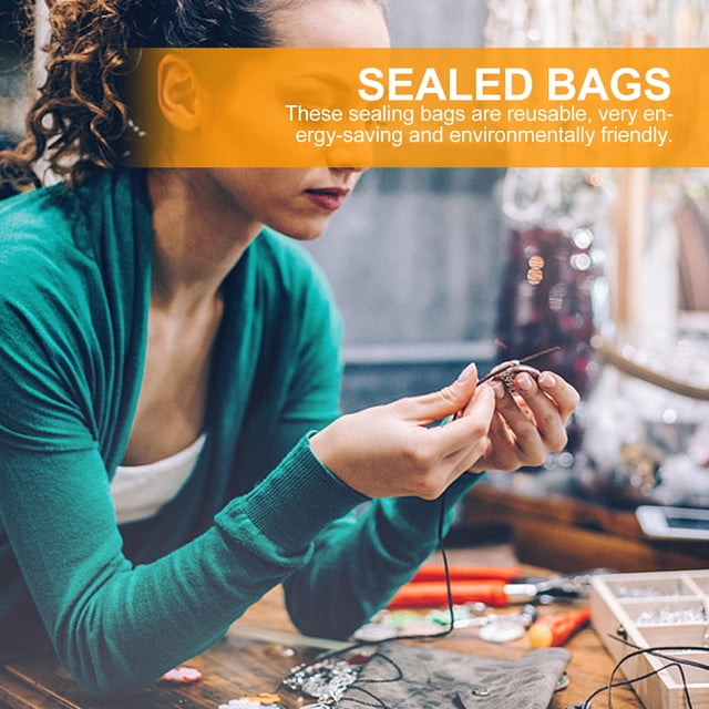 unbranded 100Ud Bolsas De Almacenaje Para Joyería Material Resistente Y Fácil