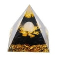 thumbnail image 2 of Herunwer Moonstone Crystal Orgone Pyramid - Ogan Crystal Energy Tower - Nature Reiki Healing Chakra Crushed Stone Jewelr, 2 of 2