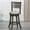 #1 Gray, variant on Cfowner 24" Counter Height Slat Back Swivel Stool, Cherry Finish, Beige Fabric Seat