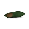 thumbnail image 4 of BLISSFUL STEP Women's Boots Pointed Toe Block Heel Chelsea Ankle Boots Green 8.5, 4 of 8