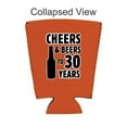thumbnail image 2 of Cheers & Beers to 30 Years Pint Glass Coolie (Orange, 4 Pack), 2 of 2