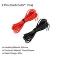 thumbnail image 3 of 24 Gauge Silicone Wire 24AWG Stranded Wire Tinned Copper Wire High Temp Wire Black/Red 3.0m/10ft 2pcs, 3 of 7