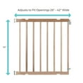 thumbnail image 5 of North States 30 in. H x 28-42 in. W Wood Child Safety Gate, 5 of 10