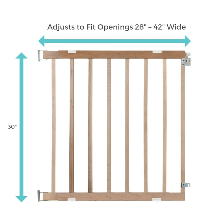 North States White 30 in. H X 28-42 in. W Wood Child Safety Gate North States White 30 in. H X 28-42 in. W Wood Child Safety Gate