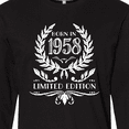 thumbnail image 4 of Inktastic Born in 1958 Limited Edition Long Sleeve T-Shirt, 4 of 5