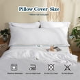thumbnail image 4 of Simple&Opulence Body Pillow Cover 20" x 54",100% Pure Linen, Ultra Soft and Breatherable, Body Pillowcase with Envelope Closure for Adults(White), 4 of 7