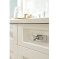 thumbnail image 2 of Amerock Medora 3-11/16 inch (94mm) Length Rectangle Polished Nickel Cabinet Knob Backplate, 2 of 6