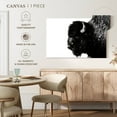 thumbnail image 4 of Elephant Stock Black Bison Wall Art - Horizontal Canvas Wall Art - Living Room Wall Decor - Animal Canvas - White And Black Decor - 48" x 32", 4 of 4